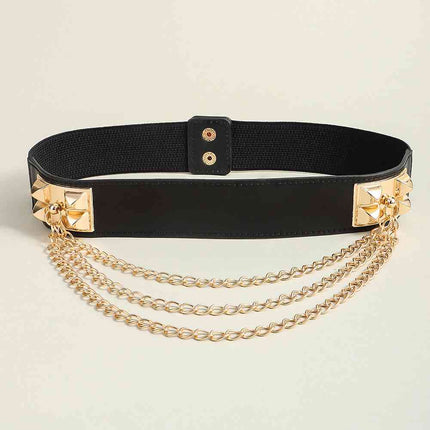 Elastic Belt with Chain