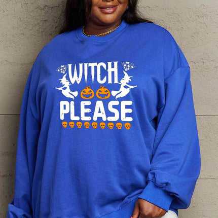 Simply Love Full Size WITCH PLEASE Graphic Sweatshirt