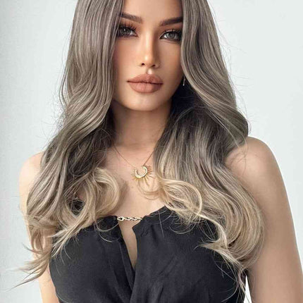 13*1" Full-Machine Wigs Synthetic Long Straight 24"