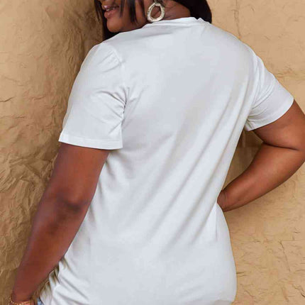 Simply Love Full Size MAY YOU STAY IN GOOD SPIRITS Graphic Cotton T-Shirt