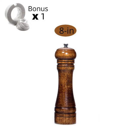 Salt and Pepper Mills, Solid Wood Pepper Mill