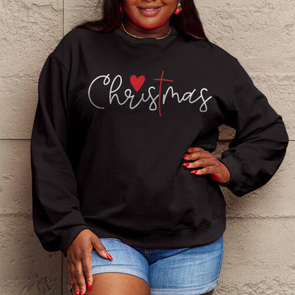Simply Love Full Size CHRISTMAS Long Sleeve Sweatshirt