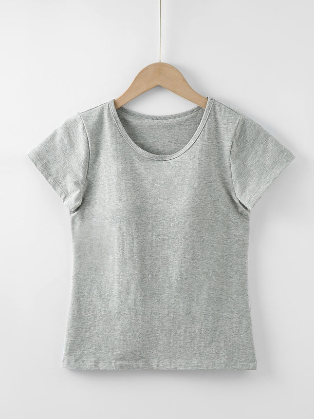 Round Neck Short Sleeve T-Shirt