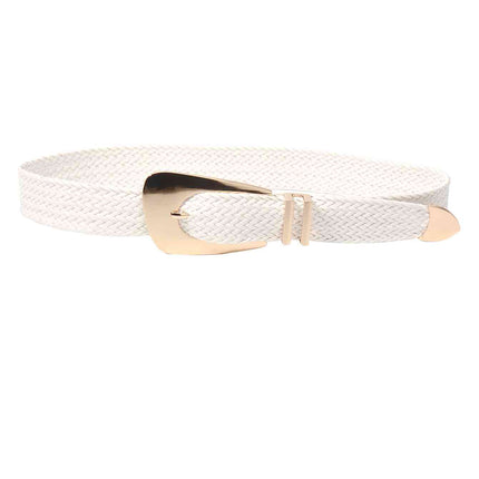 Irregular Buckle Braid Belt