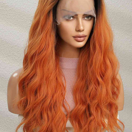 13*2" Lace Front Wigs Synthetic Long Wave 24" 150% Density