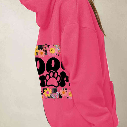 Simply Love Simply Love Full Size DOG MOM Graphic Hoodie