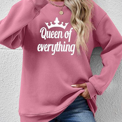 QUEEN OF EVERYTHING Round Neck Sweatshirt