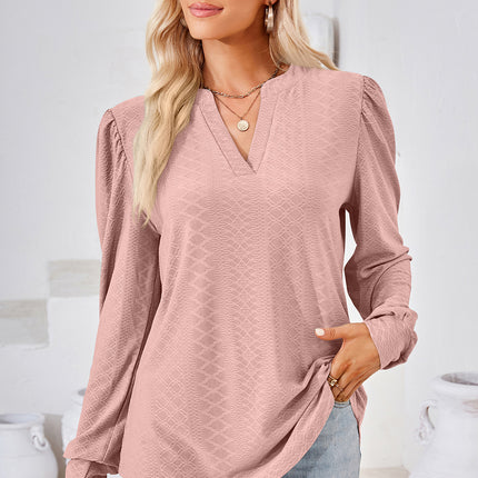 Notched Long Sleeve T-Shirt
