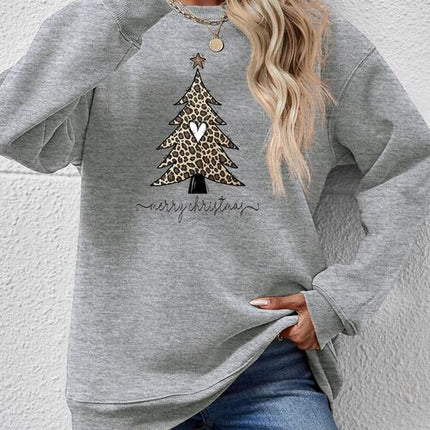 Christmas Tree Graphic Long Sleeve Sweatshirt - Vickie Lynn's