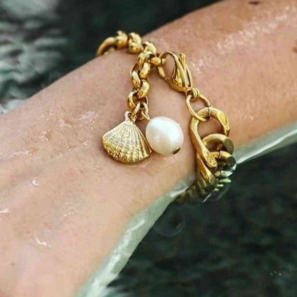 18K Gold-Plated Curb Chain Bracelet