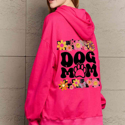 Simply Love Simply Love Full Size DOG MOM Graphic Hoodie
