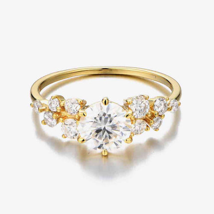 1 Carat Moissanite 925 Sterling Silver Ring