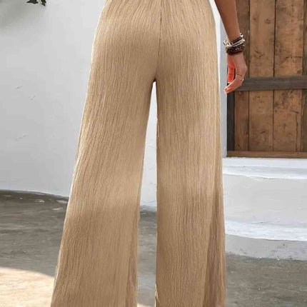 Full Size High Waist Wide Leg Pants