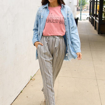 Simply Love Full Size WONDERFULLY Short Sleeve T-Shirt