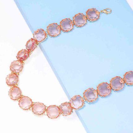 Zinc Alloy Resin Necklace