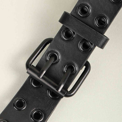 Grommet PU Leather Belt