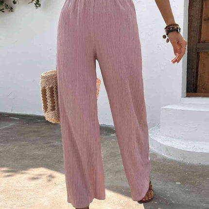 Full Size High Waist Wide Leg Pants