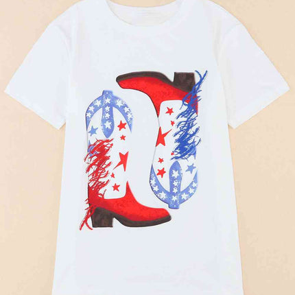 Star Cowboy Boots Graphic Tee