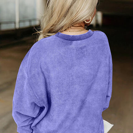 Full Size HOWDY Graphic Round Neck Sweatshirt