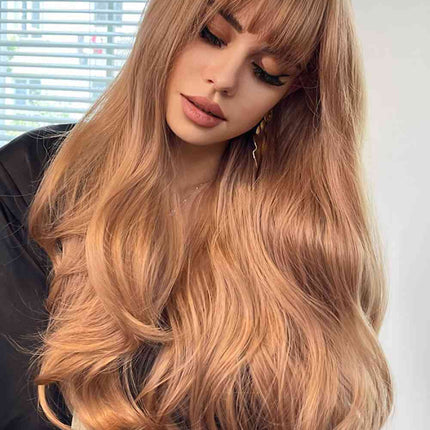 Natural Wave Full Machine Synthetic Wigs 26"