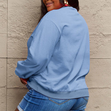 Simply Love Full Size JINGLE ALL THE WAY Long Sleeve Sweatshirt