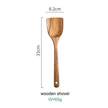 Thailand Teak Natural Wood Tableware Spoon Ladle Turner