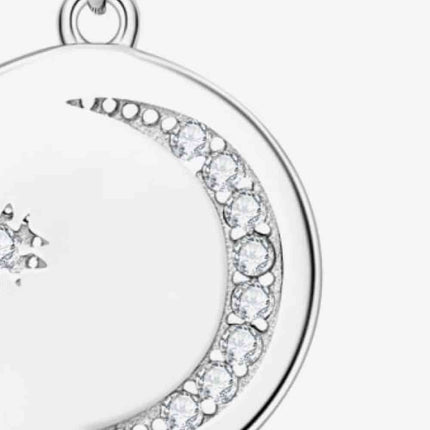 Moissanite Round Pendant Necklace