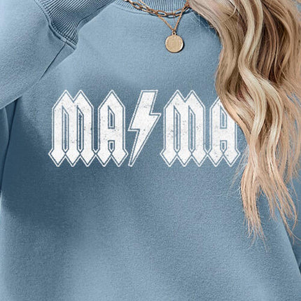 Letter Graphic Dropped Shoulder Sweatshirt