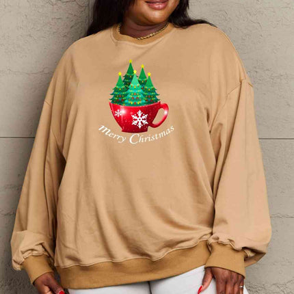 Simply Love Full Size MERRY CHRISTMAS Graphic Sweatshirt
