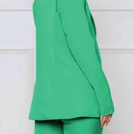 Long Sleeve Blazer and Shorts Set