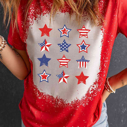 Star and Stripe Graphic Short Sleeve Tee