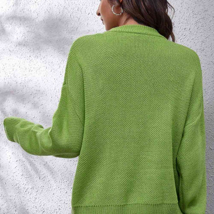 Flower Graphic Drop Shoulder Sweater