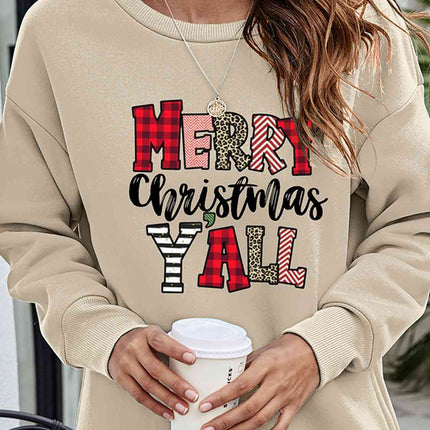MERRY CHRISTMAS Y'ALL Graphic Sweatshirt