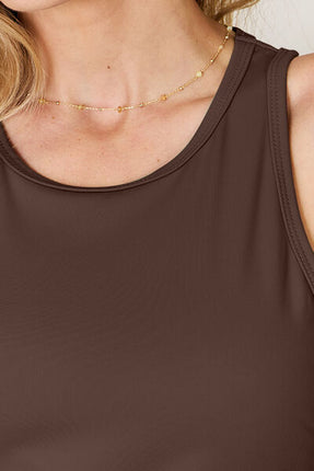 Basic Bae Full Size Round Neck Racerback Tank - Vickie Lynn's