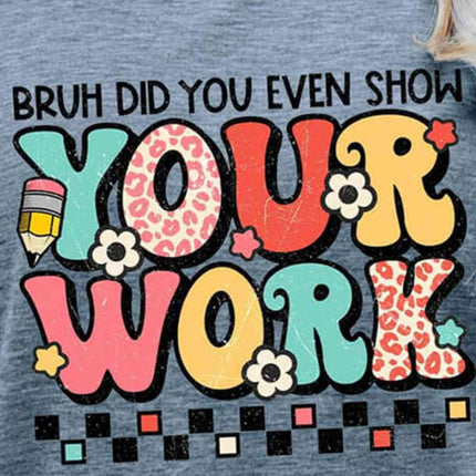 Letter Graphic Short Sleeve T-Shirt