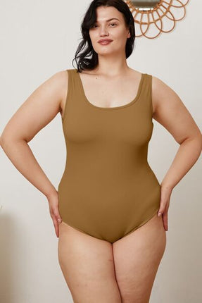 Basic Bae Full Size Square Neck Sleeveless Bodysuit - Vickie Lynn's
