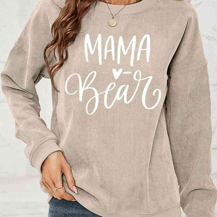 MAMA Graphic Round Neck Sweatshirt