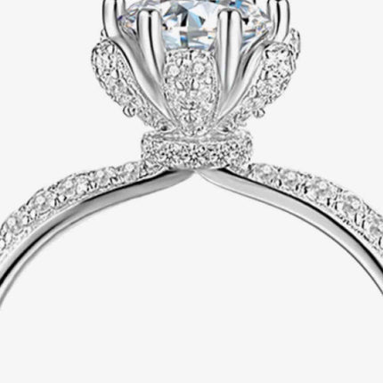 1 Carat Moissanite 6-Prong Ring