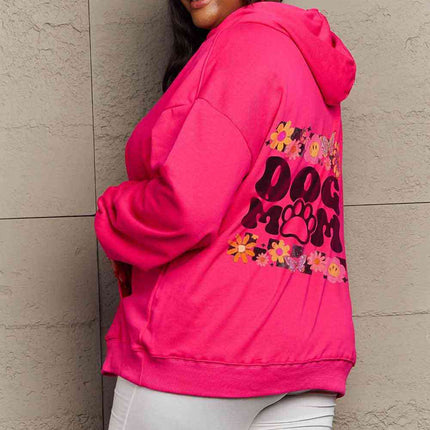 Simply Love Simply Love Full Size DOG MOM Graphic Hoodie