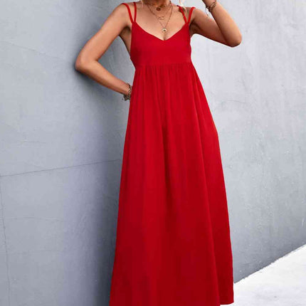 Double Strap Tie Back Dress