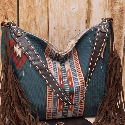 Geometric Canvas Tote Bag