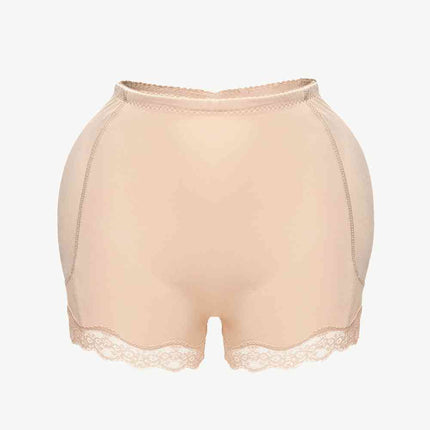 Full Size Lace Trim Shaping Shorts