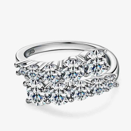 Adored Moissanite 925 Sterling Silver Ring