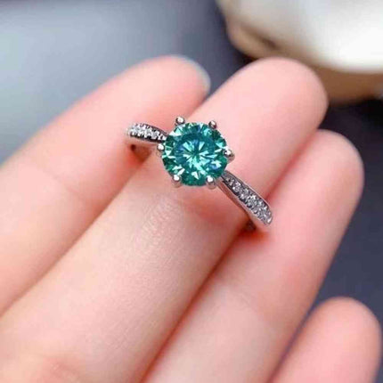 All For You 2 Carat Moissanite 925 Sterling Silver Ring