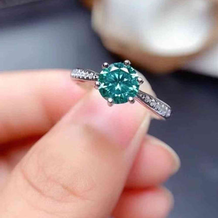 All For You 2 Carat Moissanite 925 Sterling Silver Ring