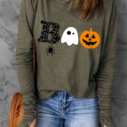 Halloween Graphic Long Sleeve T-Shirt