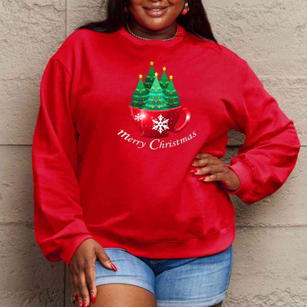 Simply Love Full Size MERRY CHRISTMAS Graphic Sweatshirt