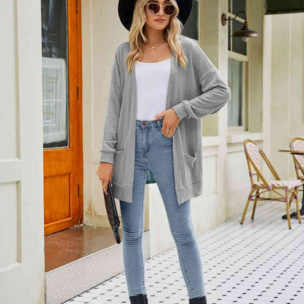 Long Sleeve Pocketed Cardigan