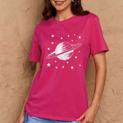 Simply Love Full Size Planet Graphic Cotton T-Shirt