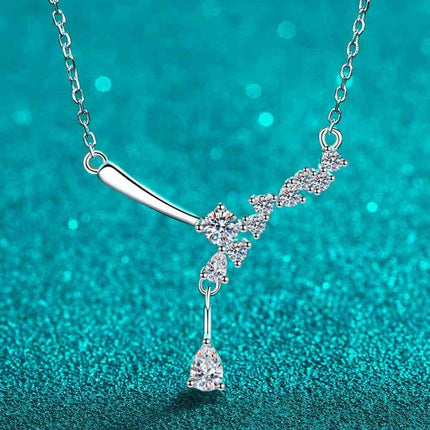 1 Carat Moissanite 925 Sterling Silver Necklace